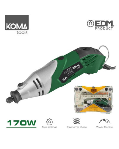 Mini herramienta multiusos 1700W + Accesorios Koma Tools 08709
