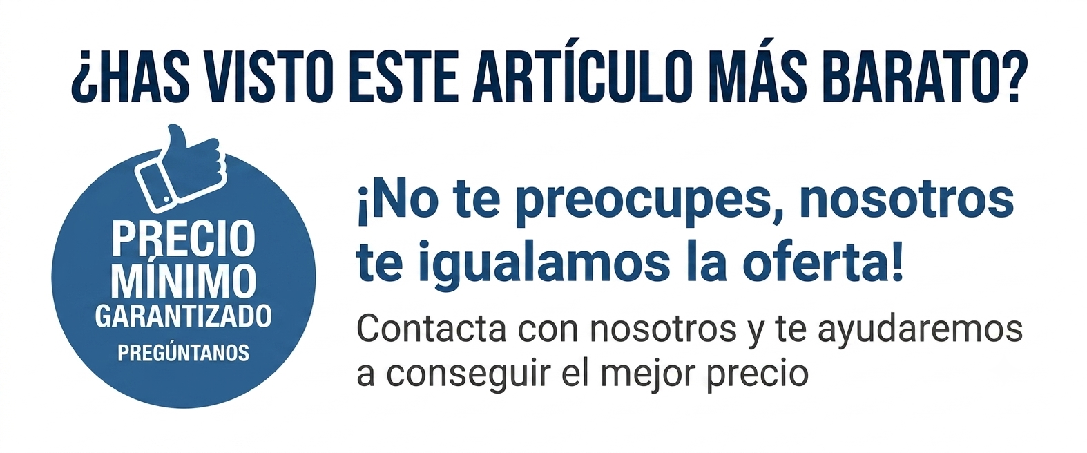 Igualamos el precio